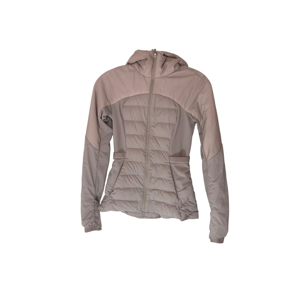 Lululemon Down For It All Running Jacket Women's Light Gray Gorpcore Lightweight